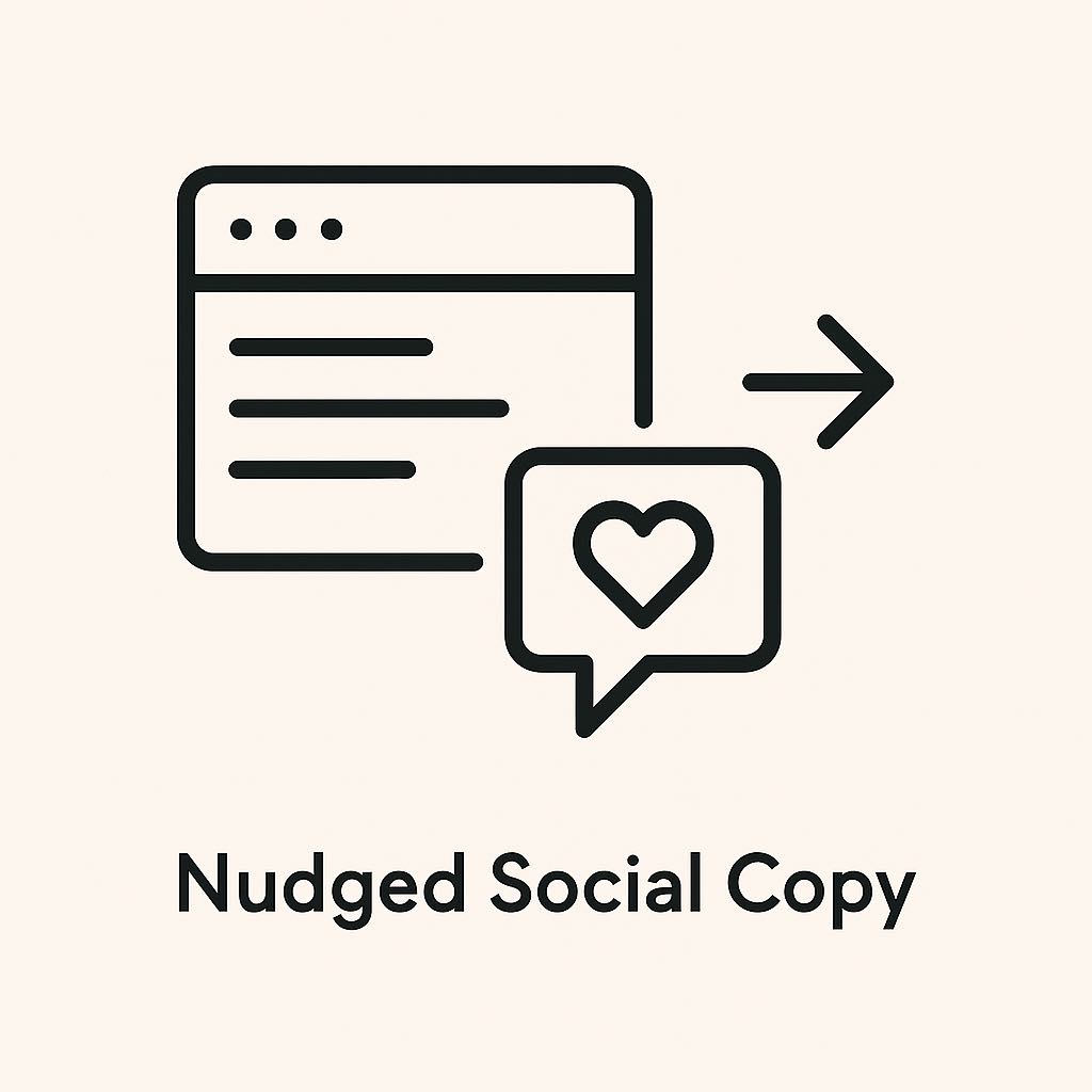 Symbol für Social Copy